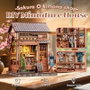 Maqueta Model Kit Miniature House Sakura O Kimono Shop 19 x 14 cm