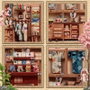 Maqueta Model Kit Miniature House Sakura O Kimono Shop 19 x 14 cm
