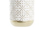 DKD Home Decor Jarron Arabe Dorado Blanco Metal 16 x 34 x 16 cm (4 Unidades)