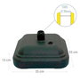Soporte parasol plastico 35x35x13 cm-12kg diametro3,8 cm