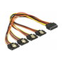 DeLOCK 60157 Cable de alimentación SATA 15 pines a 4 x SATA 15 pines, 30 cm