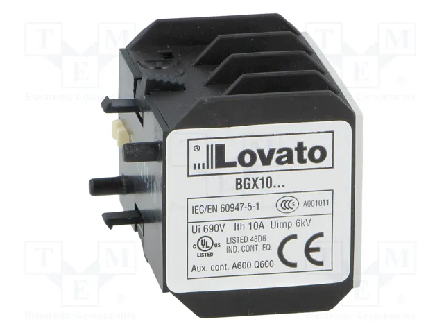 LOVATO ELECTRIC Contactores auxiliares BG agarres de tornillo