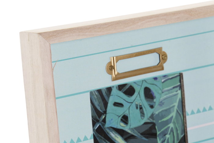 DKD Home Decor Greti Marco Foto Tropical Verde Menta 15 x 10 cm (4 Unidades) Madera y Metal Hecho a Mano Reciclable DKD Home Decor Greti Marco Foto Tropical Verde Menta 15 x 10 cm (4 Unidades) Madera y Metal Hecho a Mano Reciclable