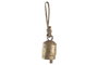 DKD Home Decor Campana Hierro Cuerda 7x7x30 Desgastado Dorado