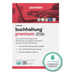 Lexware Buchhaltung Premium 2026 - 1 Dispositivo, 1 Año - ESD-Download