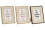 DKD Home Decor Set de Marcos de Fotos 10x15 cm Lino y MDF Surtido