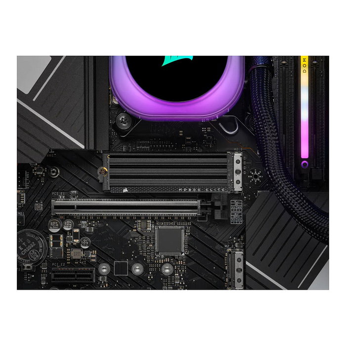 Corsair MP600 ELITE NVMe SSD 1TB M.2 2280 PCIe Gen4 x4, 3D TLC NAND, Disipador Térmico, Vel. Lectura 7000 MB/s, Vel. Escritura 6500 MB/s