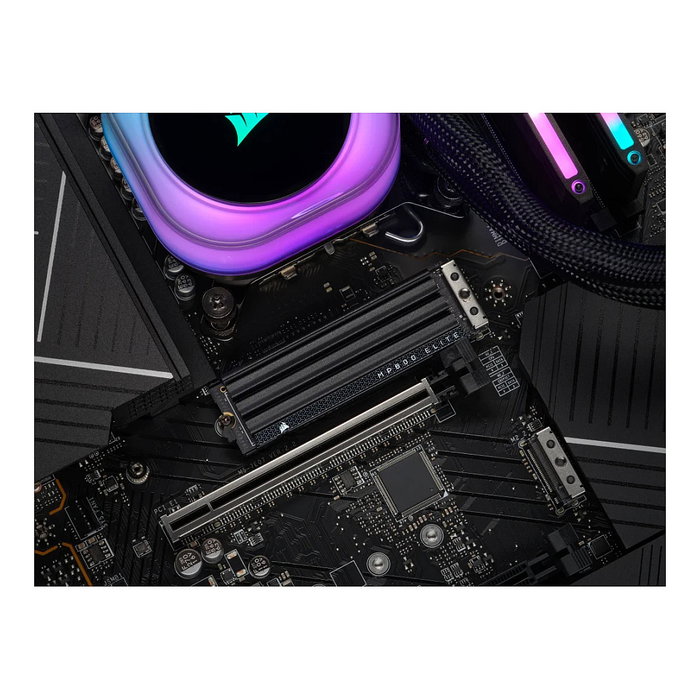 Corsair MP600 ELITE NVMe SSD 1TB M.2 2280 PCIe Gen4 x4, 3D TLC NAND, Disipador Térmico, Vel. Lectura 7000 MB/s, Vel. Escritura 6500 MB/s