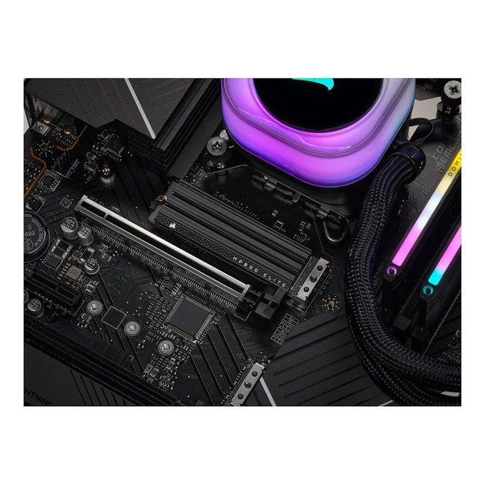 Corsair MP600 ELITE NVMe SSD 1TB M.2 2280 PCIe Gen4 x4, 3D TLC NAND, Disipador Térmico, Vel. Lectura 7000 MB/s, Vel. Escritura 6500 MB/s