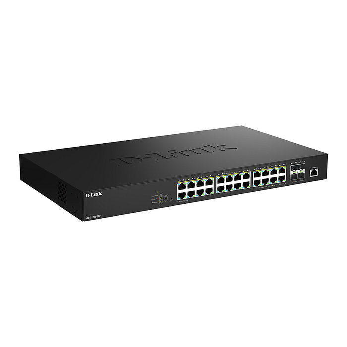 D-Link DMS-1250-28P/E Switch Gestionado L2, 24 Puertos PoE 2.5G, 4 SFP+, Montaje Rack, 200 Gbit/s, 475W PoE Budget
