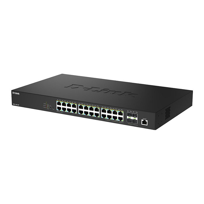 D-Link DMS-1250-28P/E Switch Gestionado L2, 24 Puertos PoE 2.5G, 4 SFP+, Montaje Rack, 200 Gbit/s, 475W PoE Budget