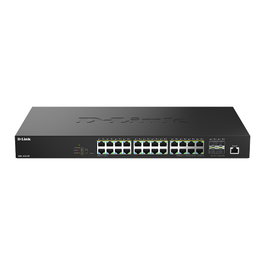 D-Link DMS-1250-28P/E Switch Gestionado L2, 24 Puertos PoE 2.5G, 4 SFP+, Montaje Rack, 200 Gbit/s, 475W PoE Budget