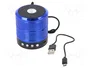 GEMBIRD SPK-BT-08-B Altavoz Bluetooth Portátil Azul