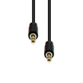 ProXtend Cable Mini-Jack 4-Pin Slim M-M Negro 1M