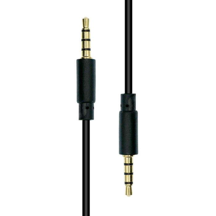 ProXtend Cable Mini-Jack 4-Pin Slim M-M Negro 1M