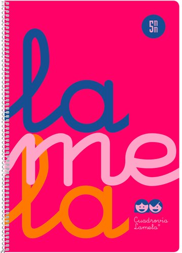 LAMELA Bloc tapa polipropileno Cuadrovía 5 mm rosa (Set de 5) LAMELA Bloc tapa polipropileno Cuadrovía 5 mm rosa (Set de 5)