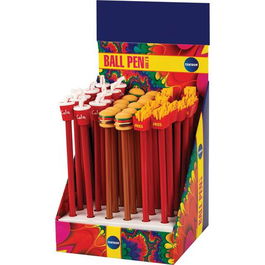 Boligrafo Centrum Cola, Patatas Fritas Y Hamburguesa Expositor De 36