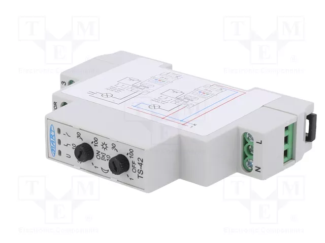 MART Interruptor de crepúsculo TS-42-3 230VAC 16A SPDT