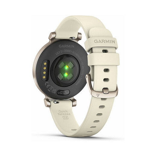 Garmin Lily 2 Smartwatch Mujer, Pantalla Táctil con GPS, Batería 5 días, Monitor Frecuencia Cardíaca, Resistente Agua 5 ATM, Color Kokosnuss/Cremegold
