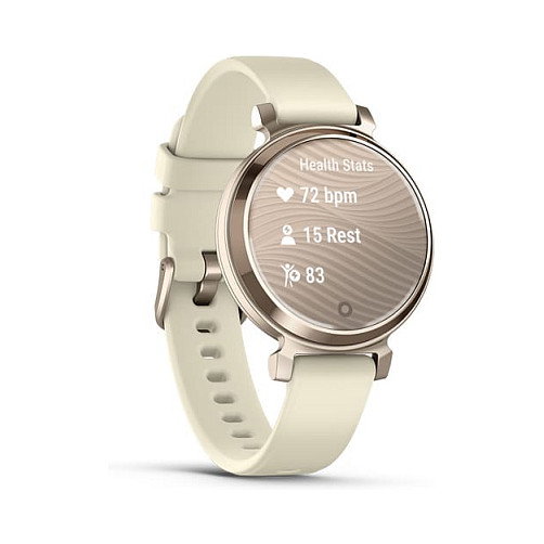 Garmin Lily 2 Smartwatch Mujer, Pantalla Táctil con GPS, Batería 5 días, Monitor Frecuencia Cardíaca, Resistente Agua 5 ATM, Color Kokosnuss/Cremegold