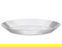 Leknes Plato Rayas Transparente 23 cm Diámetro Plástico PS (Set de 24)