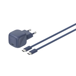 Belkin BoostCharge Cargador USB-C de 30 W con cable USB-C de 2 m, Azul Índigo