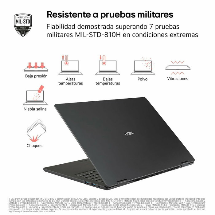 LG Gram Pro 16Z90TS-G.AU99B Gris Metálico LG Gram Pro 16Z90TS-G.AU99B Gris Metálico