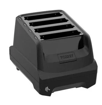 Zebra SAC-TC2L-4SCHG-01 Cargador de Batería para Ordenador de Bolsillo PDA, 4 Baterías, Litio, Corriente Alterna, Negro