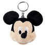 Disney Llavero Peluche Mickey para Coleccionistas - Muñeco de Peluche con Anilla, Material Poliéster, Color Negro