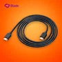 Blade Gaming BL9002 Cable HDMI 2.1 8K Ultra Alta Velocidad 48 Gbps, 2 Metros, 4K/120Hz 8K/60Hz, Conectores Chapados en Oro, Negro - Para Gaming y TV