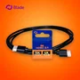Blade Gaming BL9002 Cable HDMI 2.1 8K Ultra Alta Velocidad 48 Gbps, 2 Metros, 4K/120Hz 8K/60Hz, Conectores Chapados en Oro, Negro - Para Gaming y TV