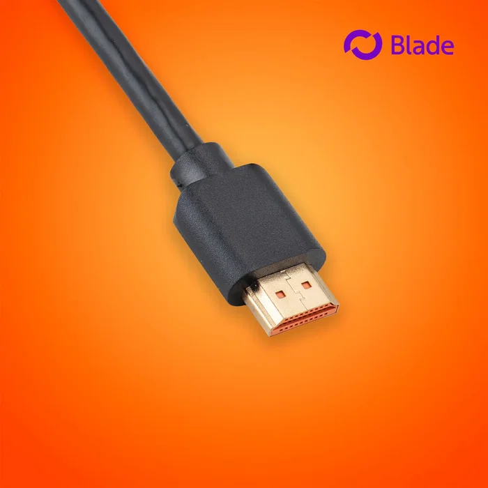 Blade Gaming BL9002 Cable HDMI 2.1 8K Ultra Alta Velocidad 48 Gbps, 2 Metros, 4K/120Hz 8K/60Hz, Conectores Chapados en Oro, Negro - Para Gaming y TV