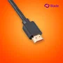 Blade Gaming BL9002 Cable HDMI 2.1 8K Ultra Alta Velocidad 48 Gbps, 2 Metros, 4K/120Hz 8K/60Hz, Conectores Chapados en Oro, Negro - Para Gaming y TV