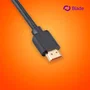 Blade Gaming BL9002 Cable HDMI 2.1 8K Ultra Alta Velocidad 48 Gbps, 2 Metros, 4K/120Hz 8K/60Hz, Conectores Chapados en Oro, Negro - Para Gaming y TV