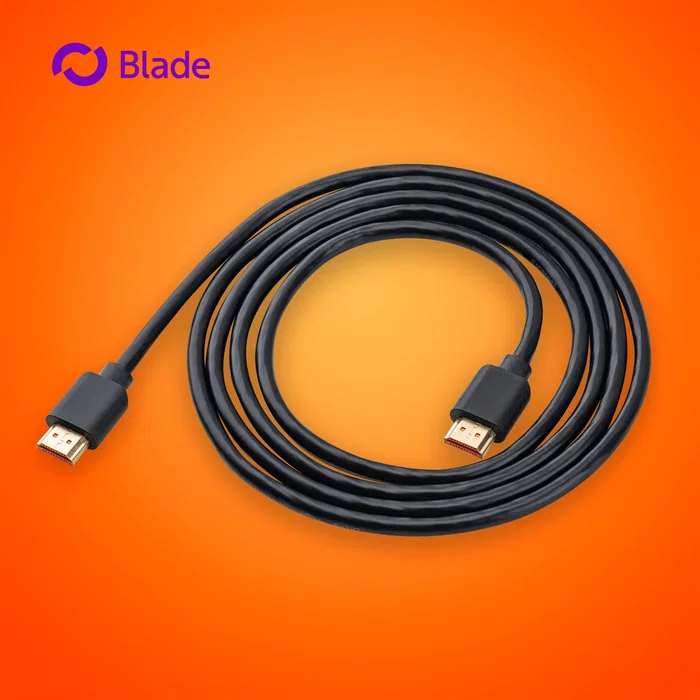 Blade Gaming BL9002 Cable HDMI 2.1 8K Ultra Alta Velocidad 48 Gbps, 2 Metros, 4K/120Hz 8K/60Hz, Conectores Chapados en Oro, Negro - Para Gaming y TV