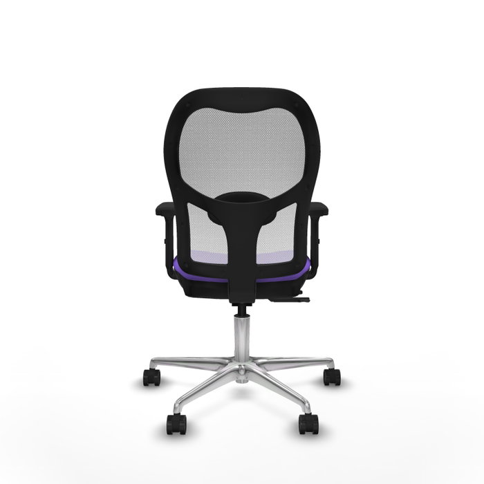 PIQUERAS Y CRESPO Silla de oficina Jorquera con mecanismo Sincro/Traslack, Lila y Blanco