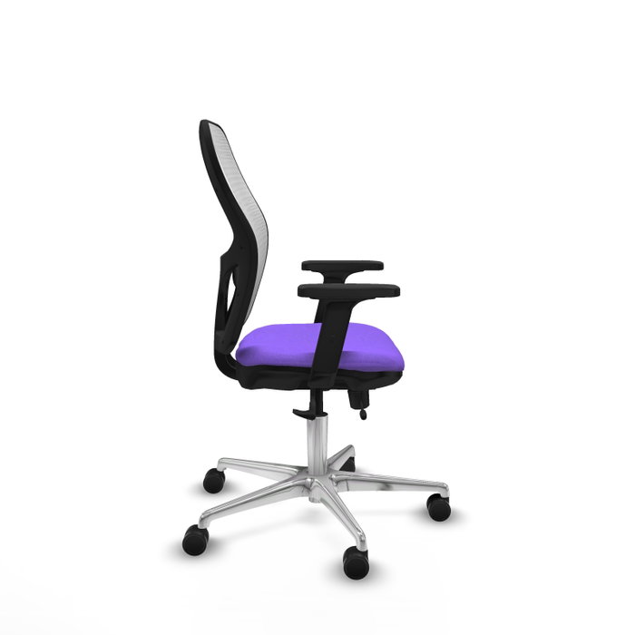 PIQUERAS Y CRESPO Silla de oficina Jorquera con mecanismo Sincro/Traslack, Lila y Blanco