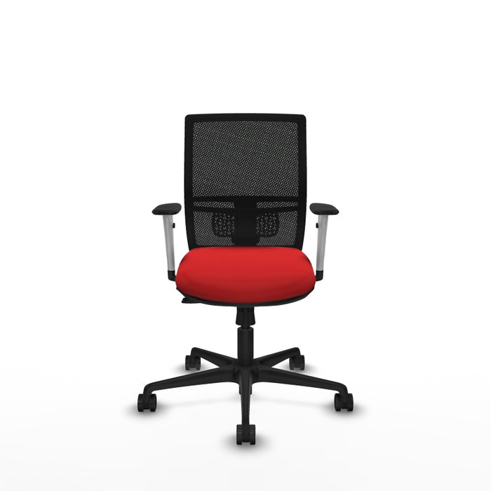 PIQUERAS Y CRESPO Silla de oficina Yunquera Roja y Negra con mecanismo Sincro/Traslack PIQUERAS Y CRESPO Silla de oficina Yunquera Roja y Negra con mecanismo Sincro/Traslack