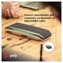 HP Poly Sync 40+M Altavoz Manos Libres Bluetooth y USB, Plata
