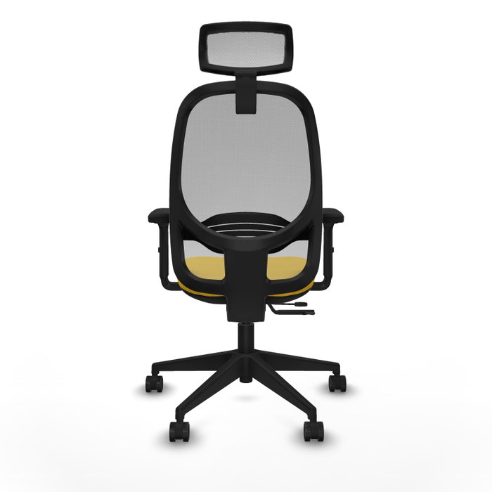 PIQUERAS Y CRESPO Silla de oficina Cilanco con mecanismo Sincro/Traslack Amarillo y Gris PIQUERAS Y CRESPO Silla de oficina Cilanco con mecanismo Sincro/Traslack Amarillo y Gris