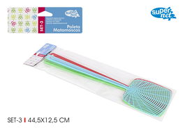 Supernet Set 3 Paletas Matamoscas 44,5 x 12,5 cm (36 Cajas)