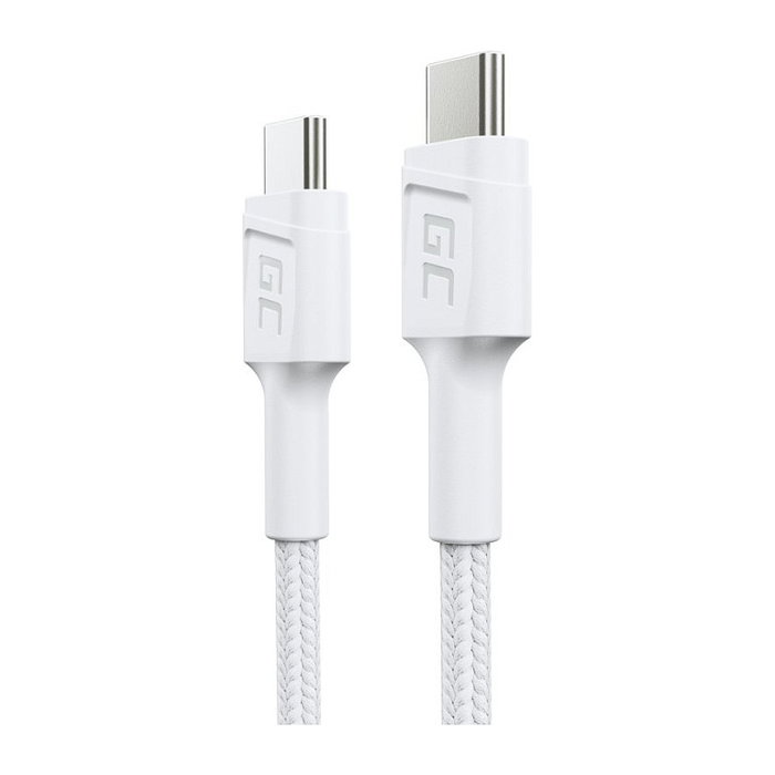 Green Cell Cable USB-C a USB-C GC PowerStream Blanco 0,3 m Green Cell Cable USB-C a USB-C GC PowerStream Blanco 0,3 m