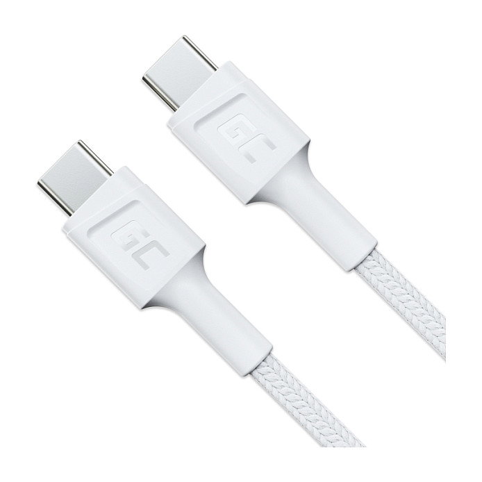 Green Cell Cable USB-C a USB-C GC PowerStream Blanco 0,3 m Green Cell Cable USB-C a USB-C GC PowerStream Blanco 0,3 m