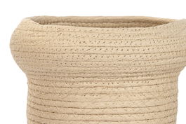 DKD Home Decor Macetero Marron Claro Fibra 29 x 25 x 29 cm Set de 3