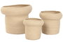 DKD Home Decor Macetero Marron Claro Fibra 29 x 25 x 29 cm Set de 3