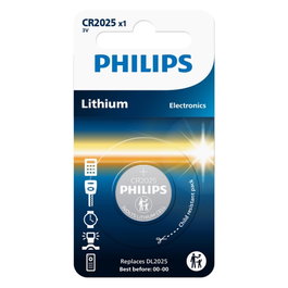 Philips Pila de Botón Litio CR2025 3V