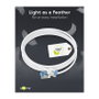 Goobay Ultraflexibles Cat.6a Patchkabel slim U/FTP Blanco 0,5m