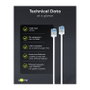 Goobay Ultraflexibles Cat.6a Patchkabel slim U/FTP Blanco 0,5m