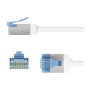 Goobay Ultraflexibles Cat.6a Patchkabel slim U/FTP Blanco 0,5m