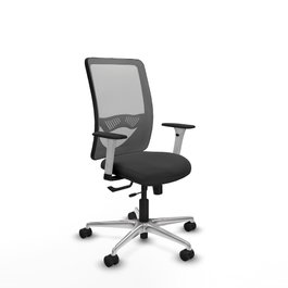 PIQUERAS Y CRESPO Silla de oficina Zulema Gris con mecanismo Sincro/Traslack